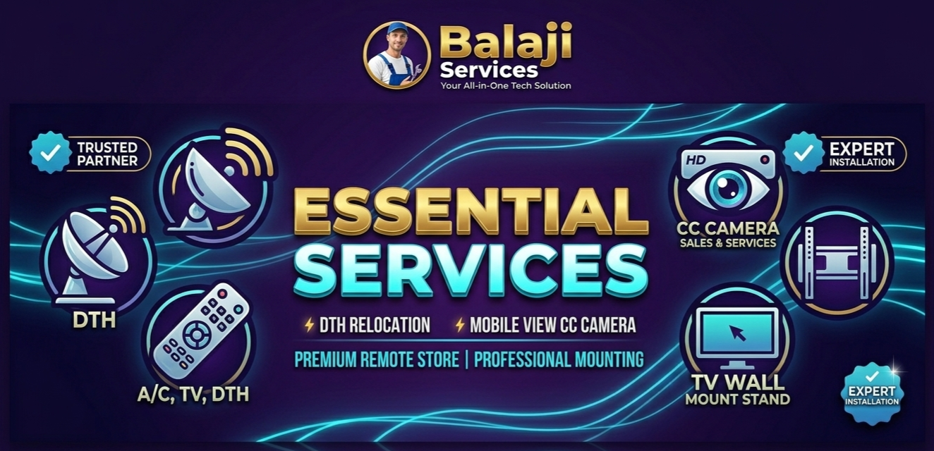 Balaji Essential Services Banner
